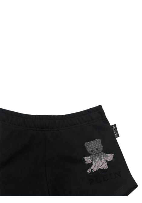 Shorts bambina nero in cotone Philipp Plein | GSH164NERO